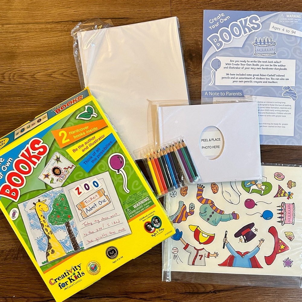 NEW! Create Your Own Books Kit by Creativity for Kids